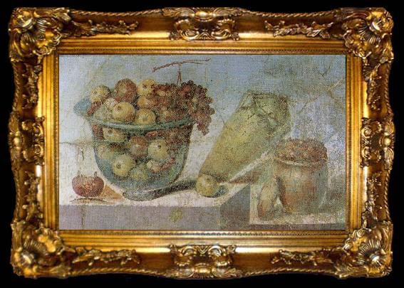 framed  unknow artist Wall painting from the House of Julia Felix at Pompeii, ta009-2